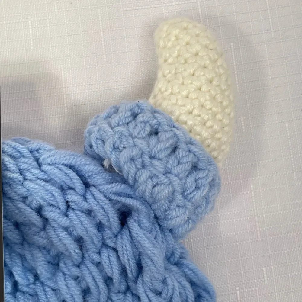 Blue Viking Knit Hat for Babies